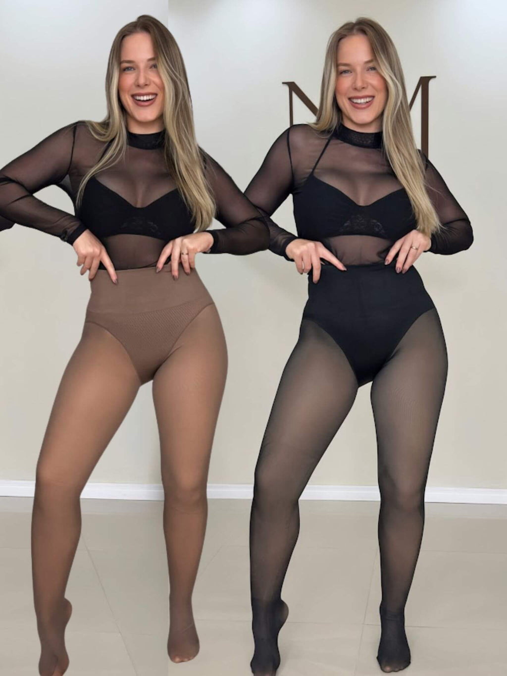 Meia Calça Térmica com Calcinha Modeladora e Levanta Bumbum