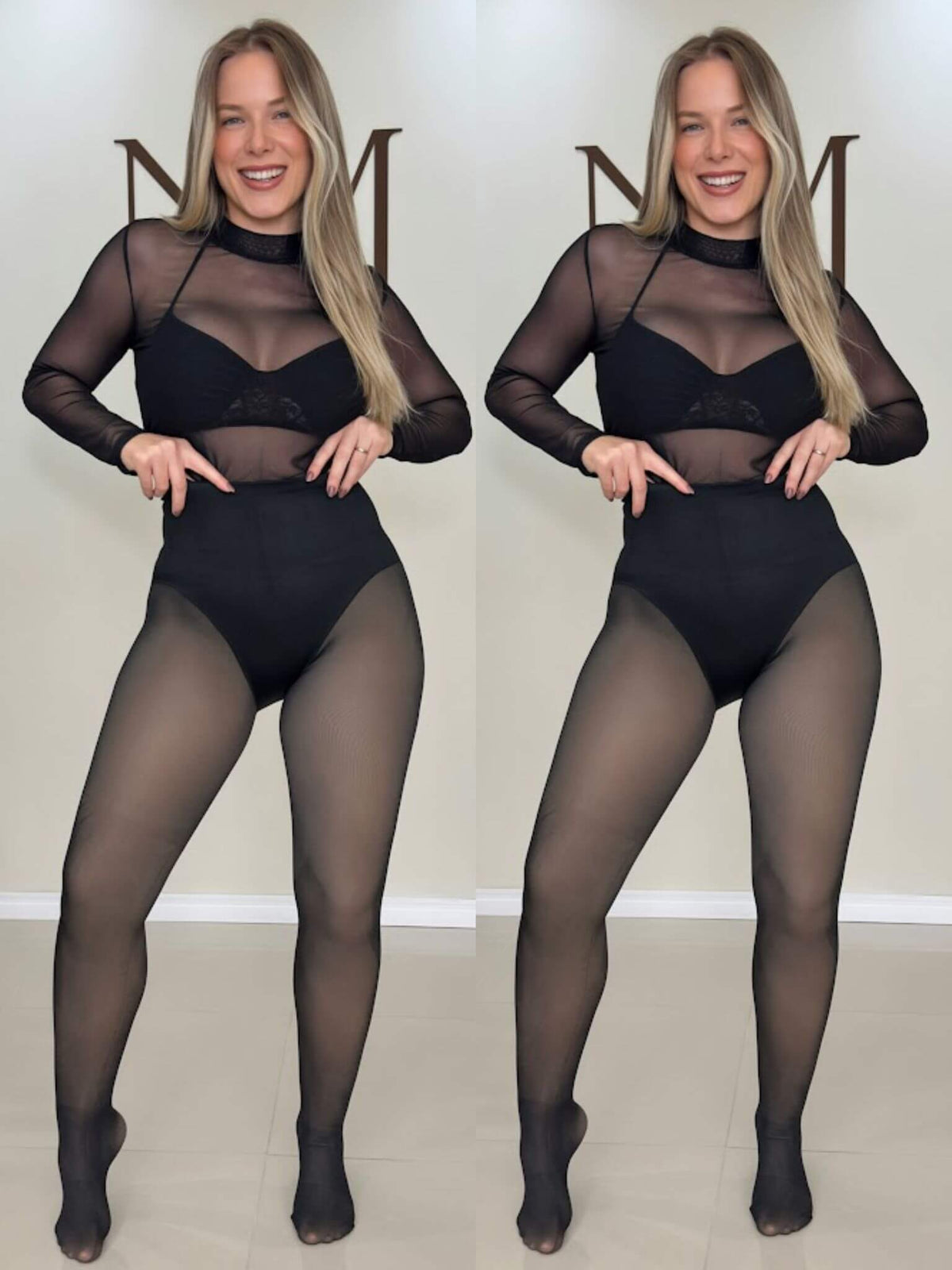 Meia Calça Térmica com Calcinha Modeladora e Levanta Bumbum
