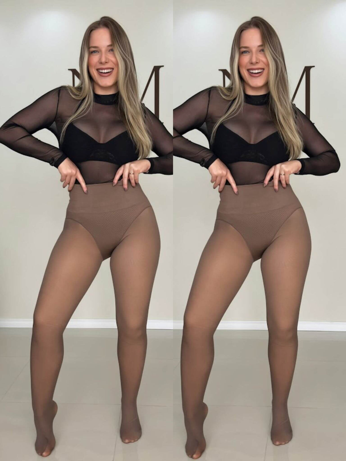Meia Calça Térmica com Calcinha Modeladora e Levanta Bumbum