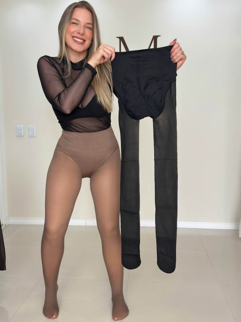 Meia Calça Térmica com Calcinha Modeladora e Levanta Bumbum
