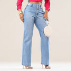 Calça Jeans Feminina Wide Leg Modeladora c/ Elastano Marselha( Leve 2 Pague 1 )