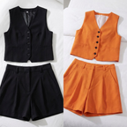 Conjunto em Alfaiataria Casual de Algodão e Linho Misto (Compre 1 Leve 2)