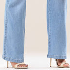 Calça Jeans Feminina Wide Leg Modeladora c/ Elastano Marselha( Leve 2 Pague 1 )