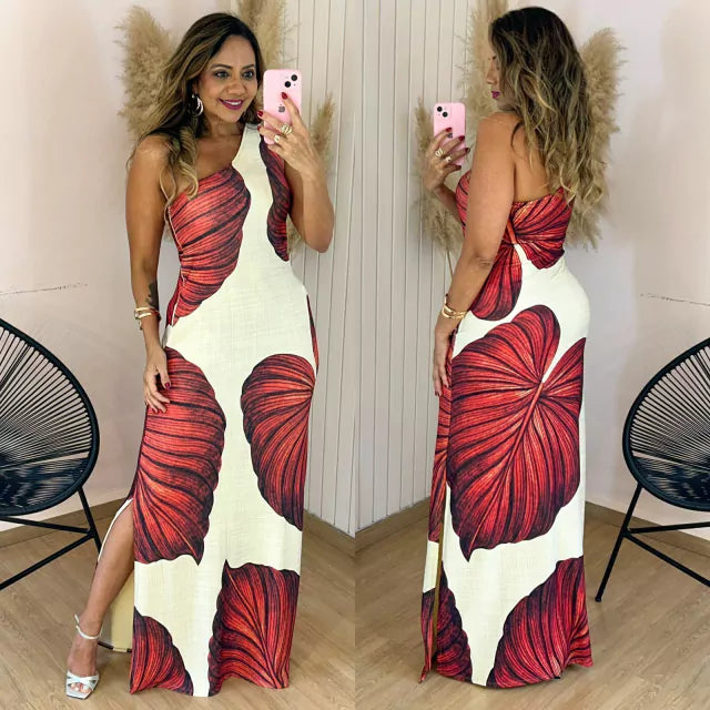 Vestido Longo Nula Manga Anita