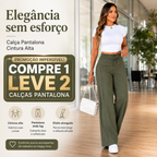 (Compre 1 e Leve 2) Calça Pantalona Helena em Malha de Seda Gelo e Poliéster