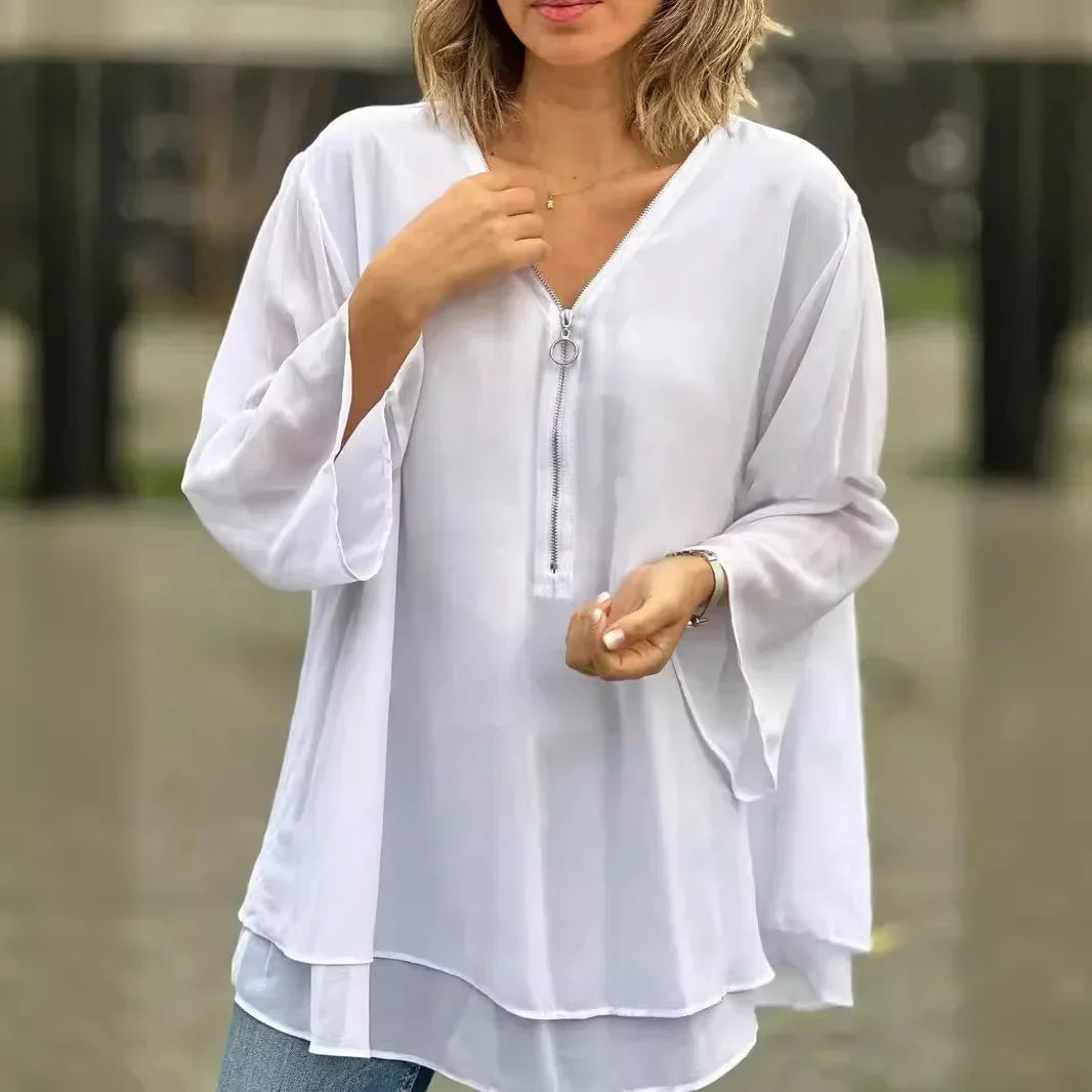Blusa Margiela™ com Decote V
