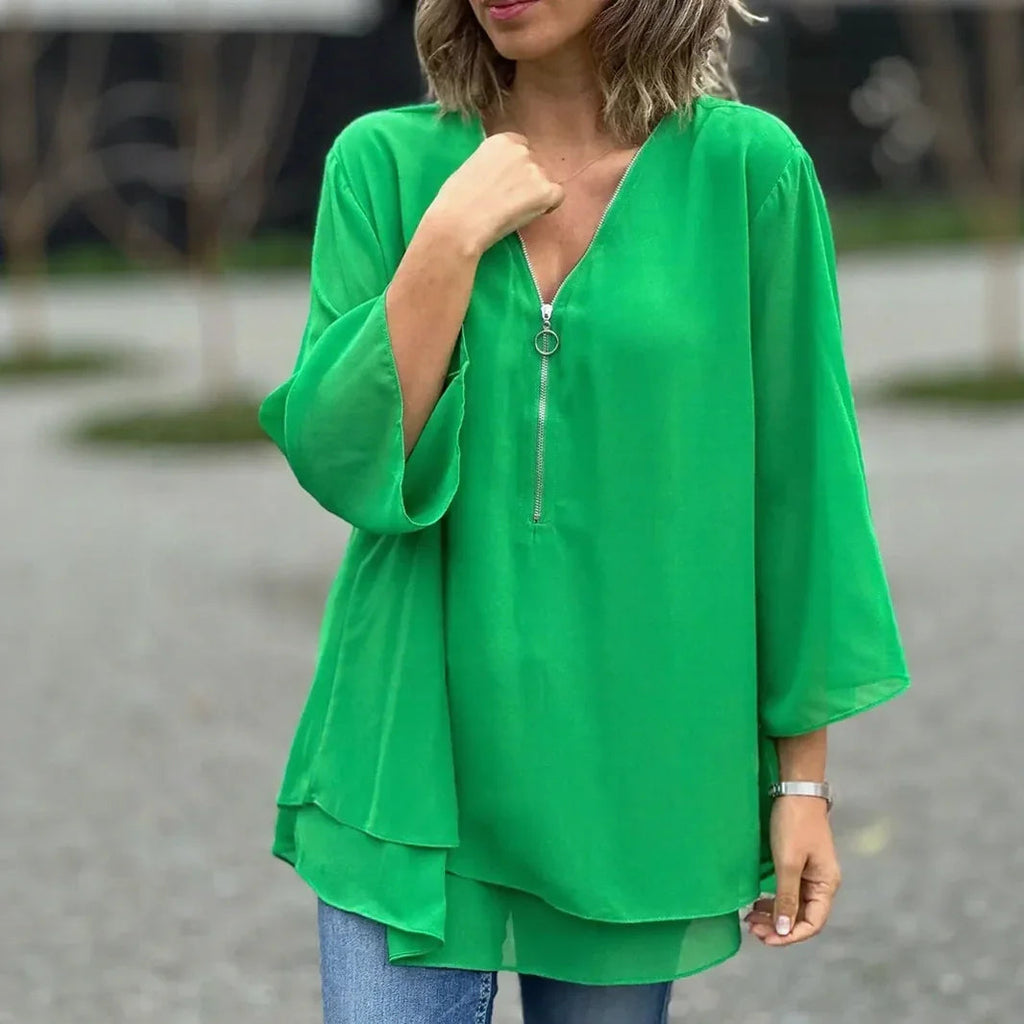 Blusa Margiela™ com Decote V