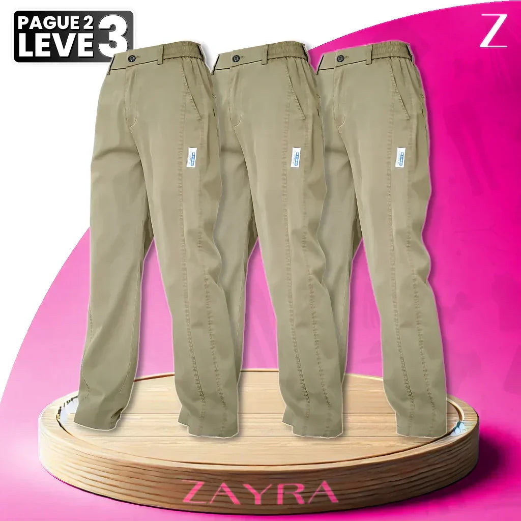 [Pague 2, Leve 3] Calça Feminina AURORA em Malha de Seda Gelo e Poliéster (Oferta Válida Apenas Hoje!)