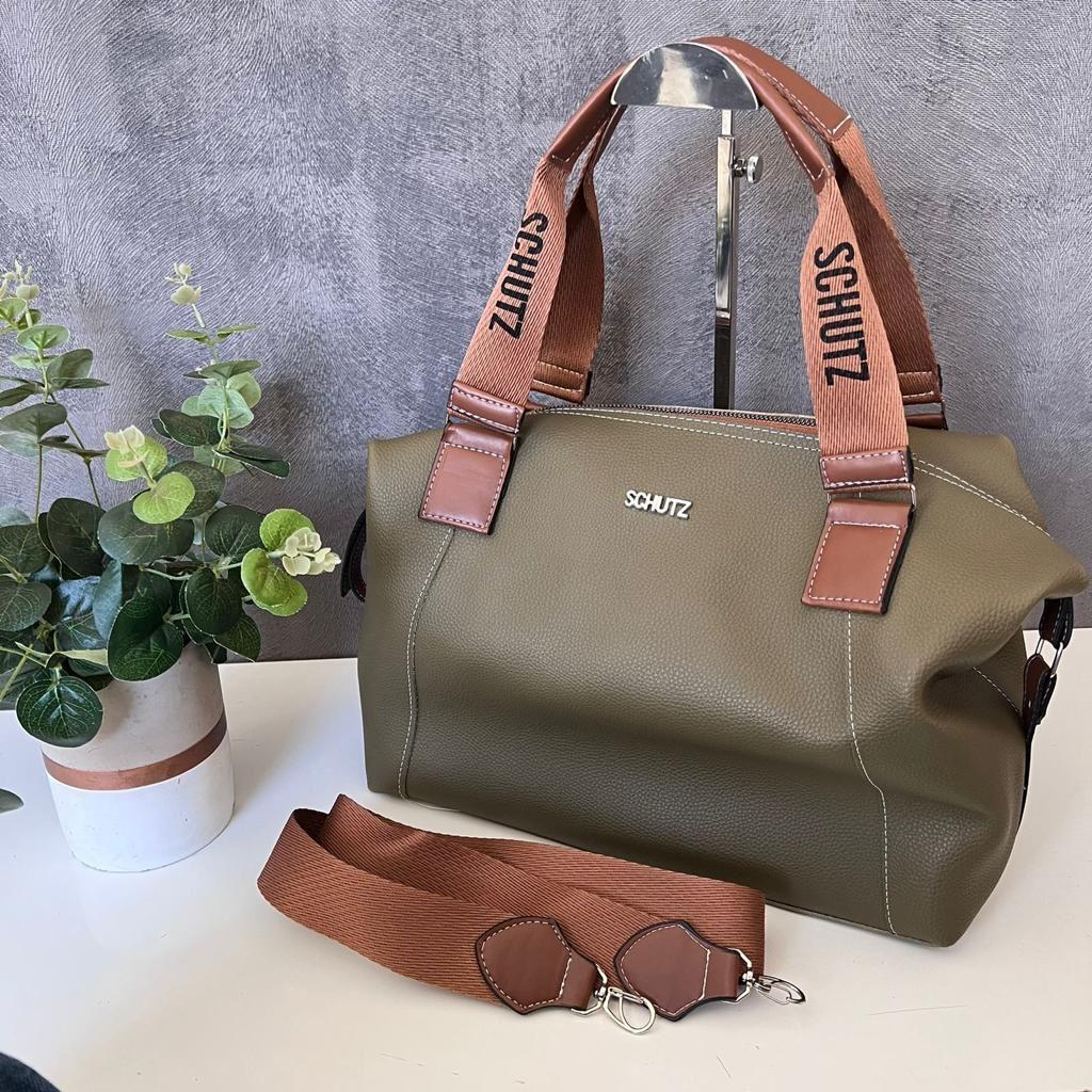 Bolsa Stutz Grande de Couro 2 em 1 Expansível