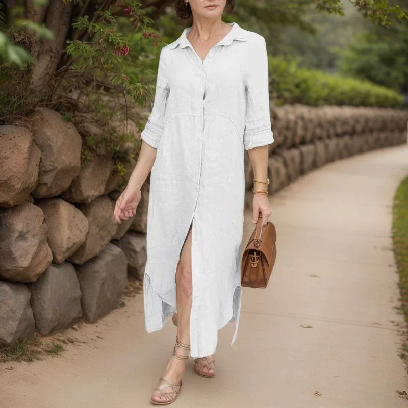 Vestido Camila (Feito em Linho de Algodão)