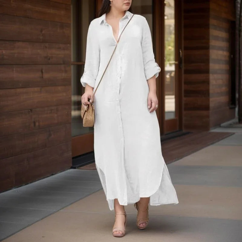 Vestido Camila (Feito em Linho de Algodão)