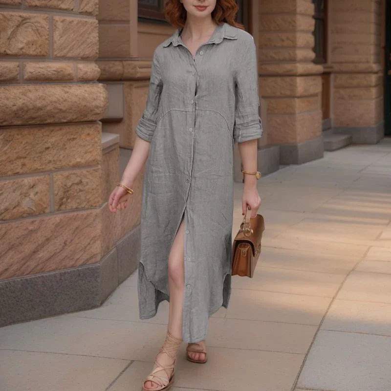 Vestido Camila (Feito em Linho de Algodão)
