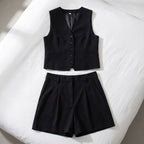 Conjunto em Alfaiataria Casual de Algodão e Linho Misto (Compre 1 Leve 2)
