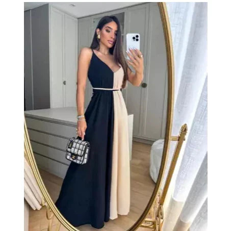 Vestido Longo Feminino Elegante – Sofisticação e Leveza