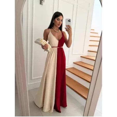 Vestido Longo Feminino Elegante – Sofisticação e Leveza